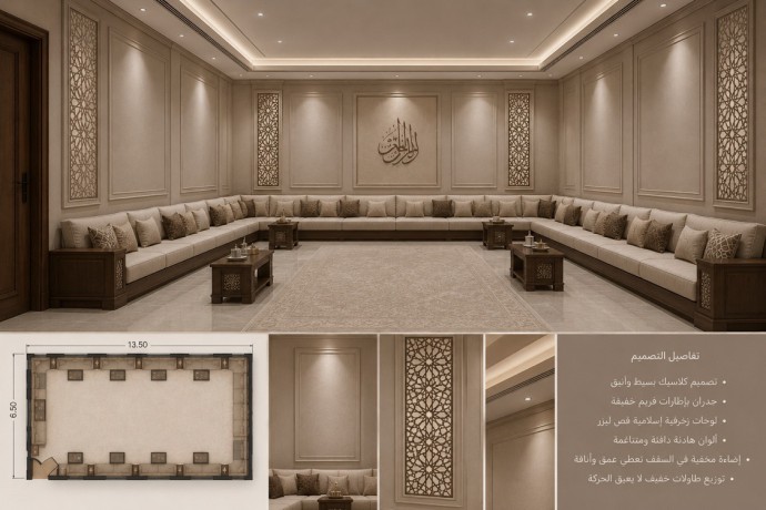 مطلوب شاليه ثابت ديوانية